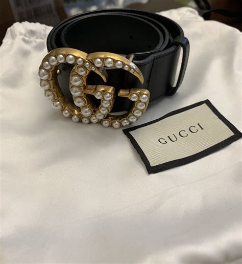 gucci pearl belt amazon|gucci pearl belt small.